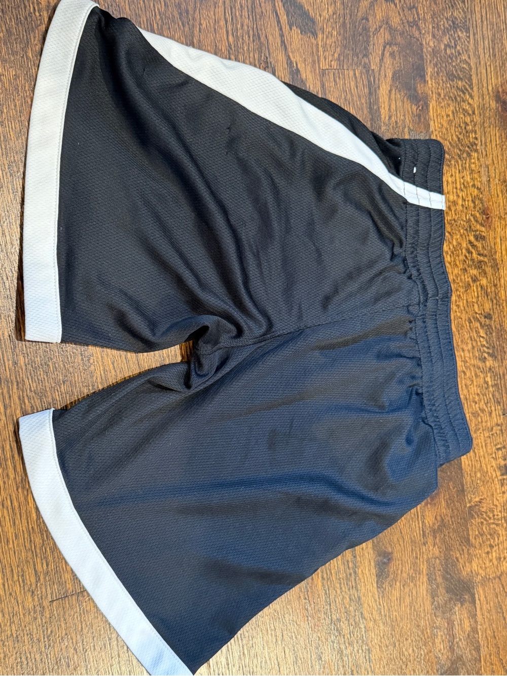 Nike Boys Black Athletic Shorts with White Trim